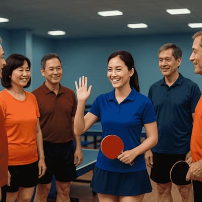 văn hóa giao tiếp tại clb bóng bàn