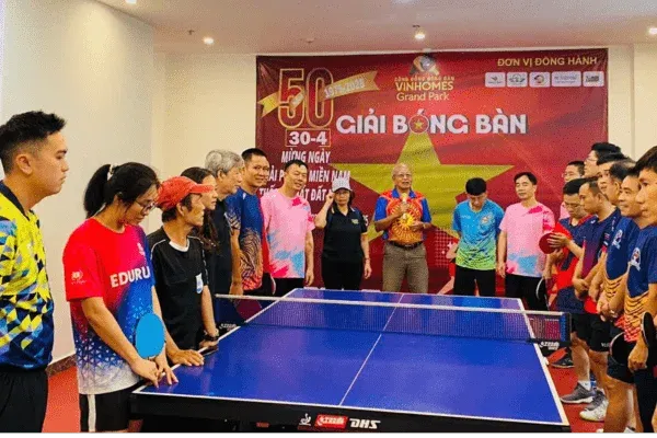 Giải Bóng Bàn Kỷ Niệm 50 Năm Giải Phóng Miền Nam và Thống Nhất Đất Nước đã diễn ra thành công rực rỡ