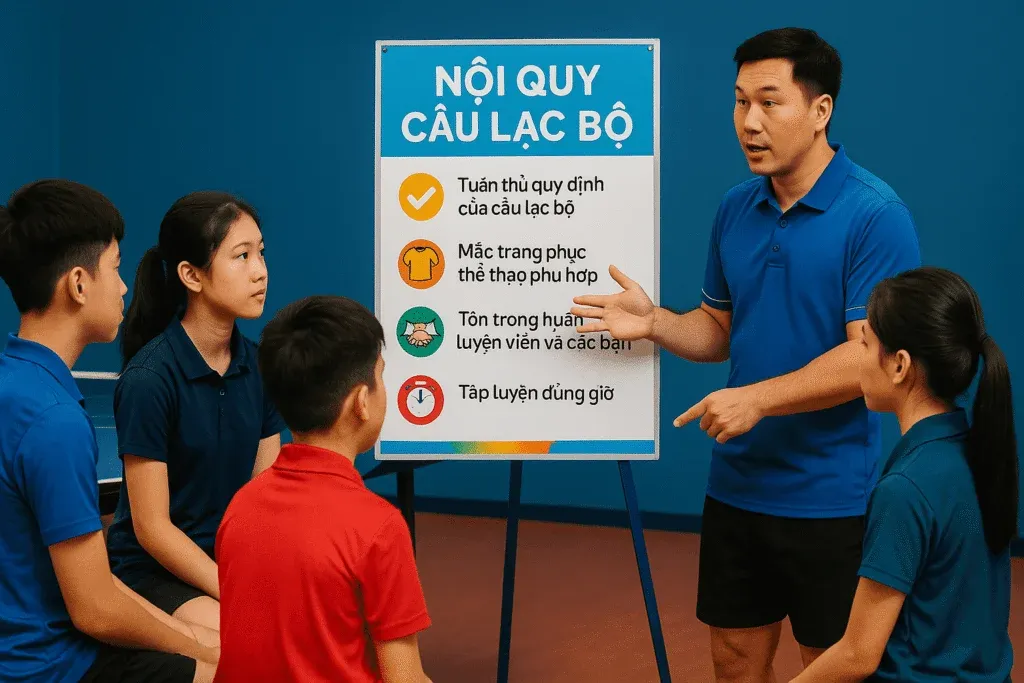 QUY ĐỊNH TẬP LUYỆN DÀNH CHO TRẺ NHỎ TẠI CÂU LẠC BỘ BÓNG BÀN S5