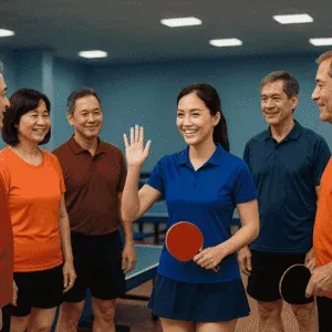 văn hóa giao tiếp tại clb bóng bàn