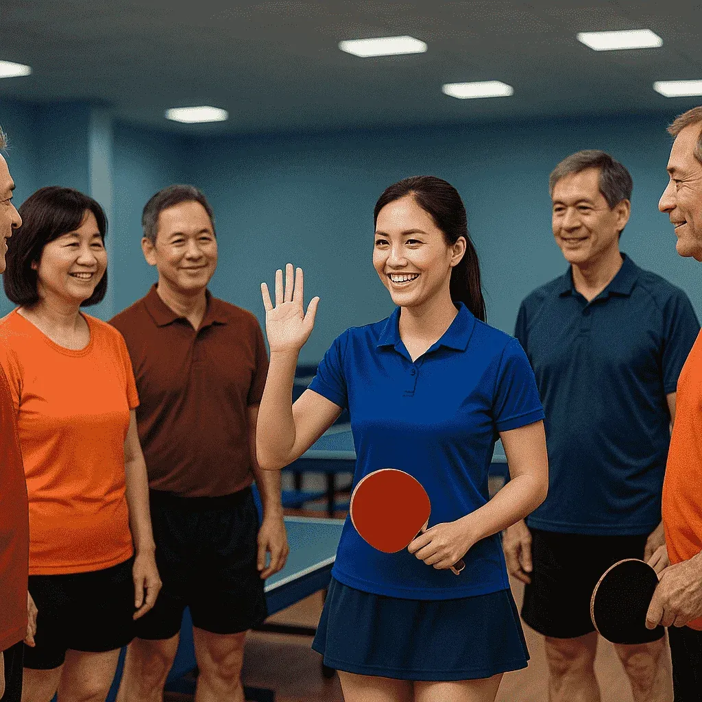 văn hóa giao tiếp tại clb bóng bàn