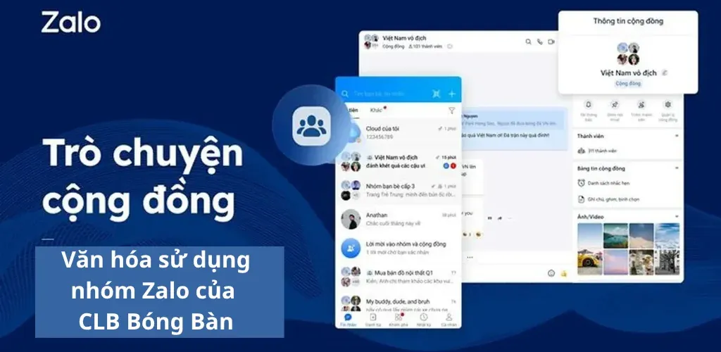 Văn hóa sử dụng nhóm Zalo của CLB Bóng Bàn S5